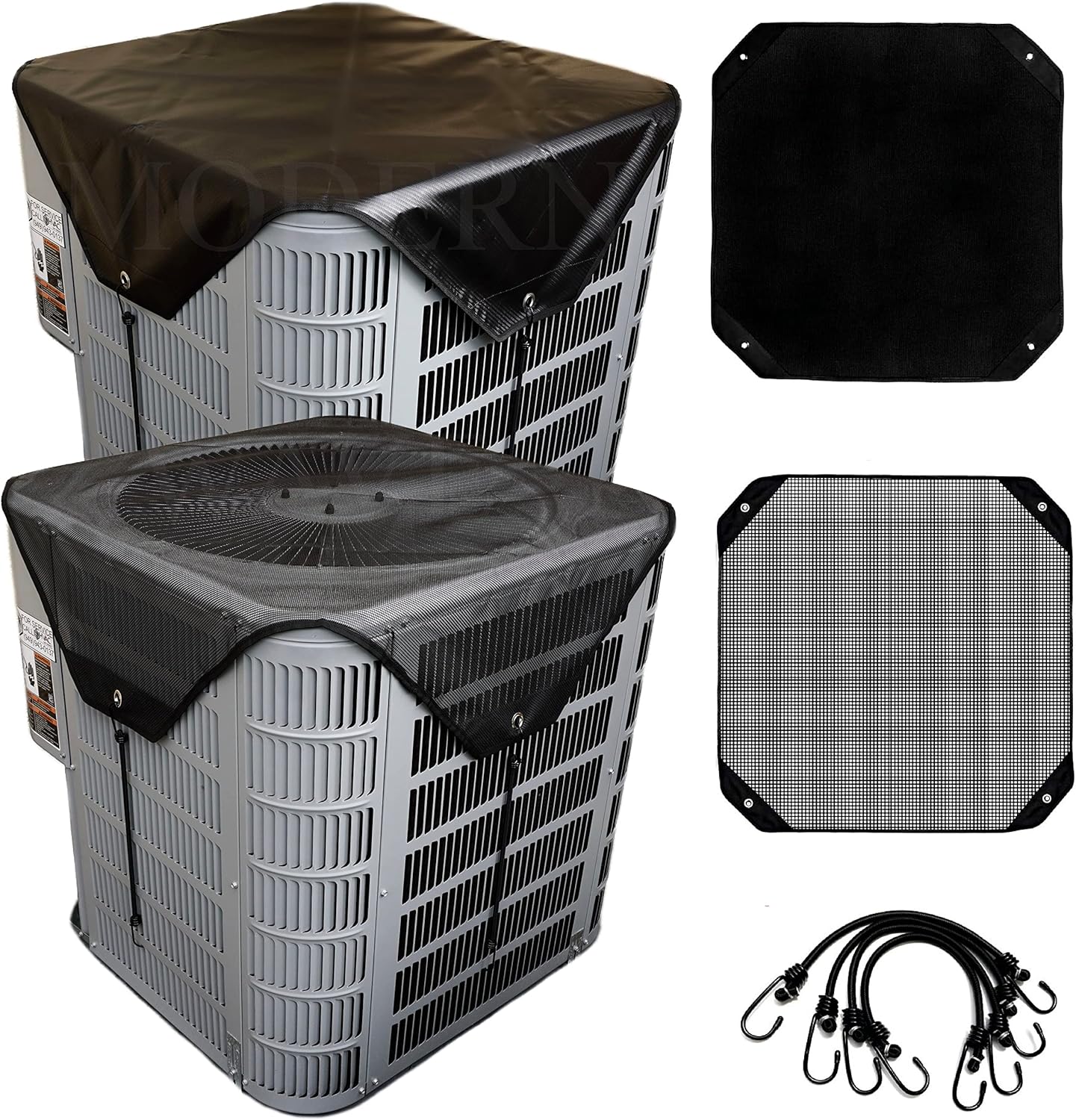Protective Duo: Universal Mesh & Waterproof AC Covers - 36x36
