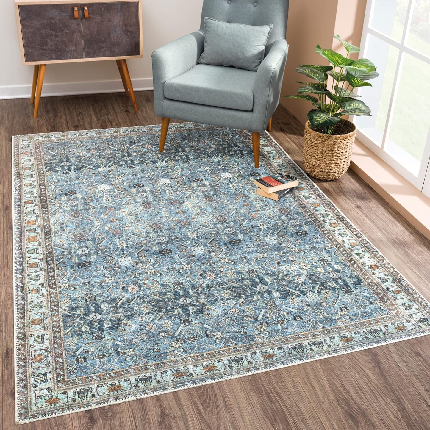 Bloom Rugs Washable Non-Slip 8ft x 10ft Rug for Any Room