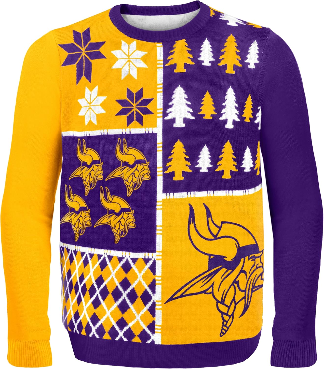 FOCO NFL Busy Block Ugly Sweater - Perfect for Game Day Fun