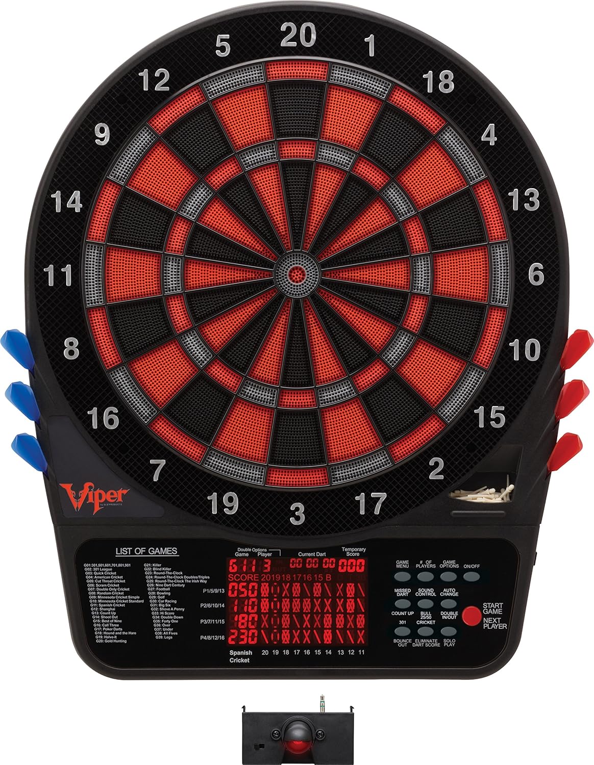Viper 800 Electronic Dartboard with Extended Scoreboard Features