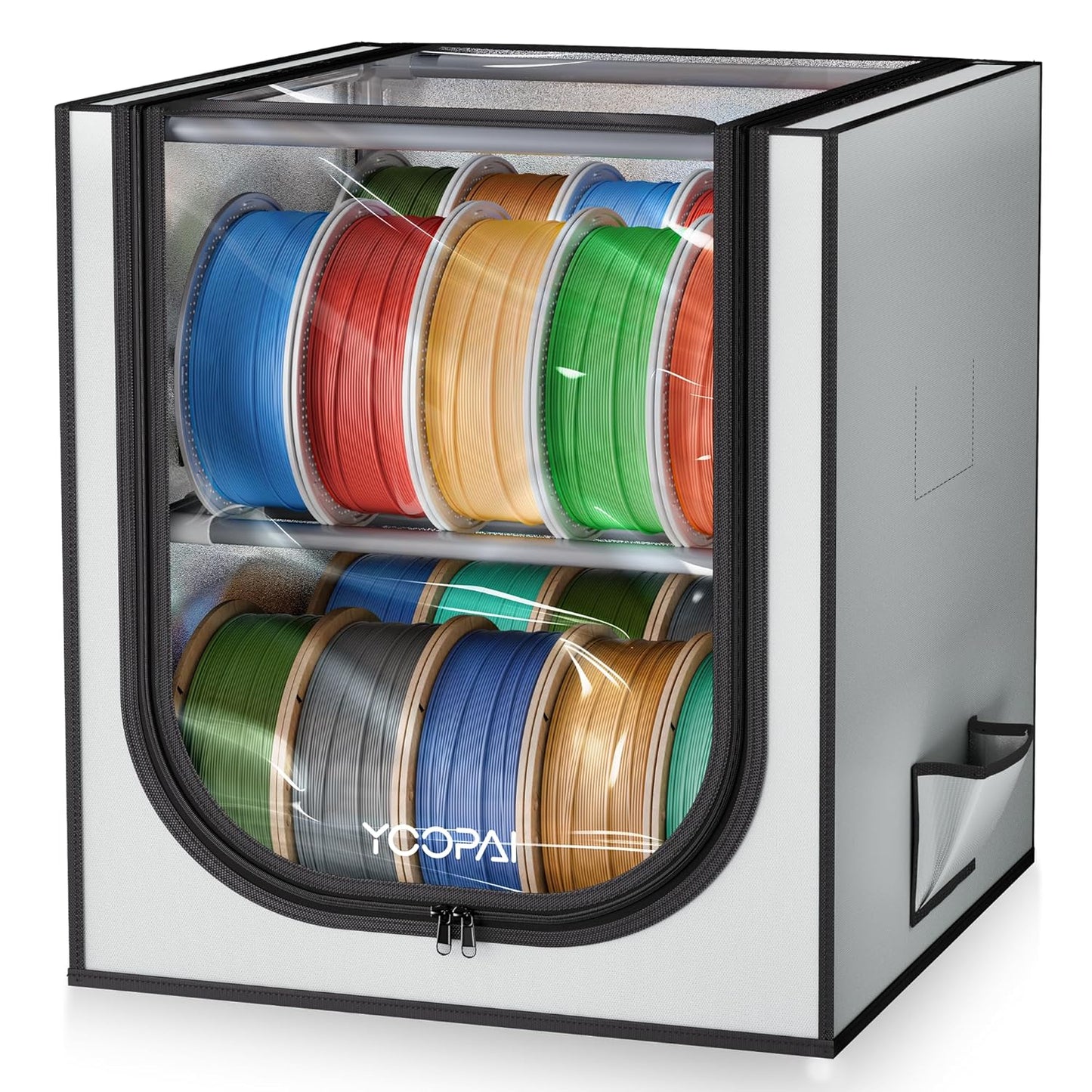 3D Printer Filament Storage Box with Desiccants for 24 Rolls