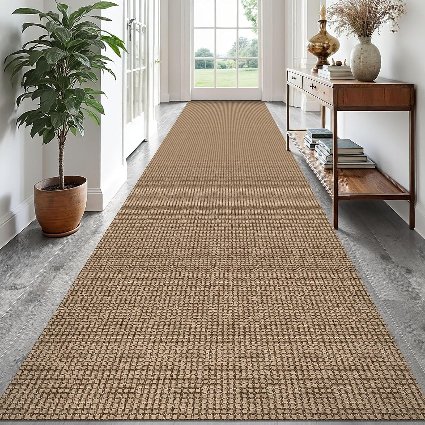 EARTHALL Runner Rug 3x18 Ft Washable Non Slip Entryway Carpet