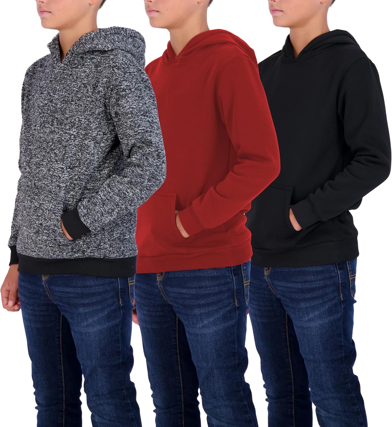 Youth Fleece Long Sleeve Pullover Hoodie for Boys & Girls