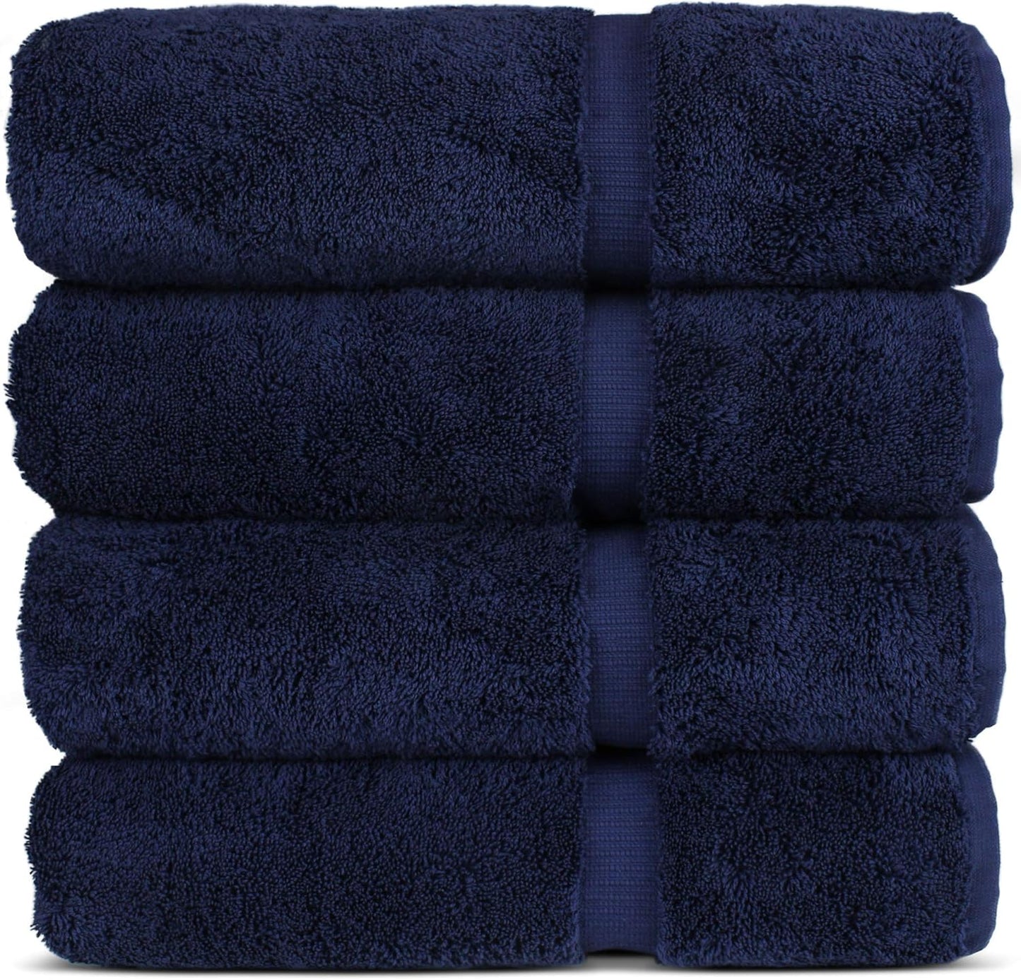 Chakir Turkish Linens 100% Cotton Premium Bath Towels Set of 4