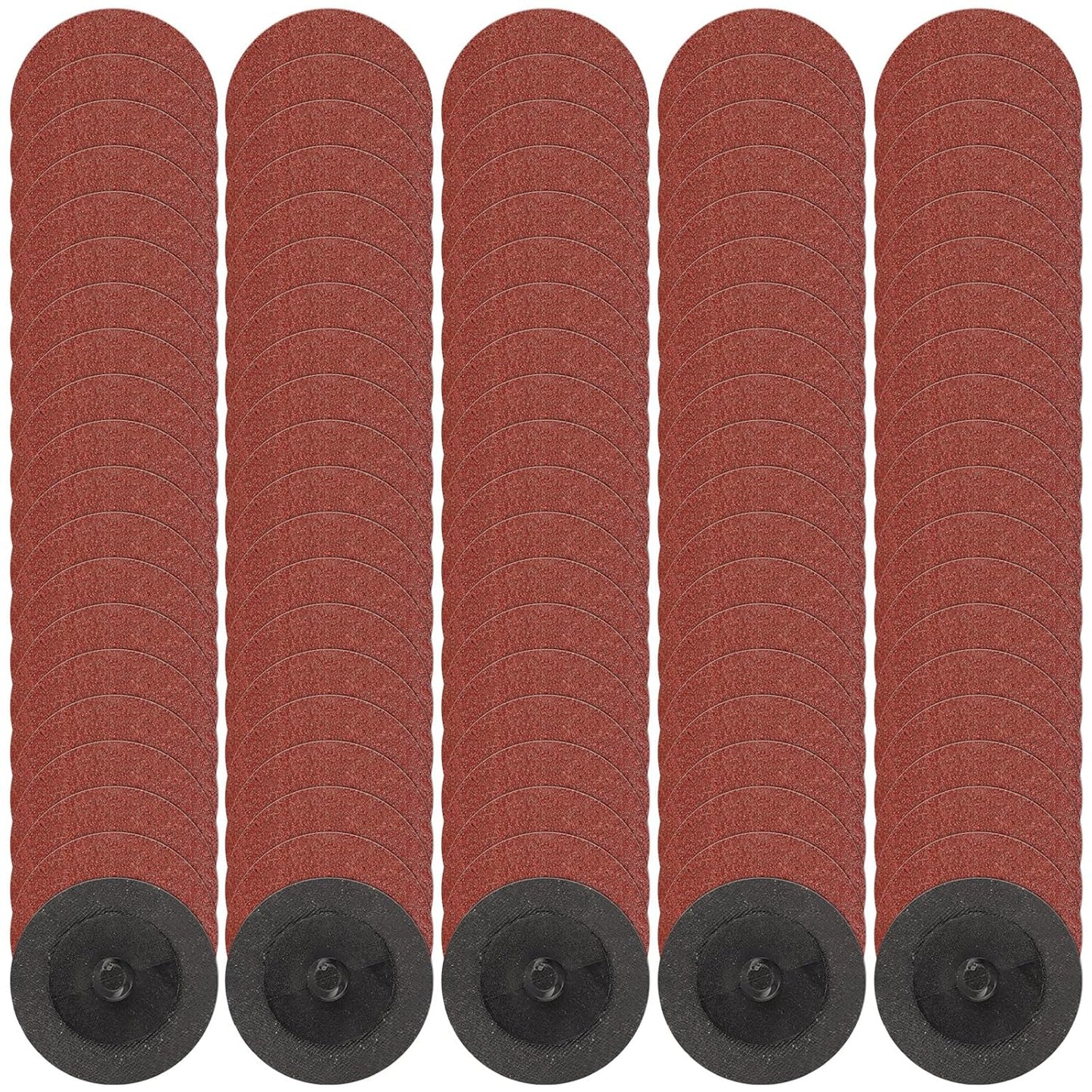 100 Pcs 2 60 Grit Quick Change Sanding Discs by Mixiflor - Effortlessly Remove Rust and Paint