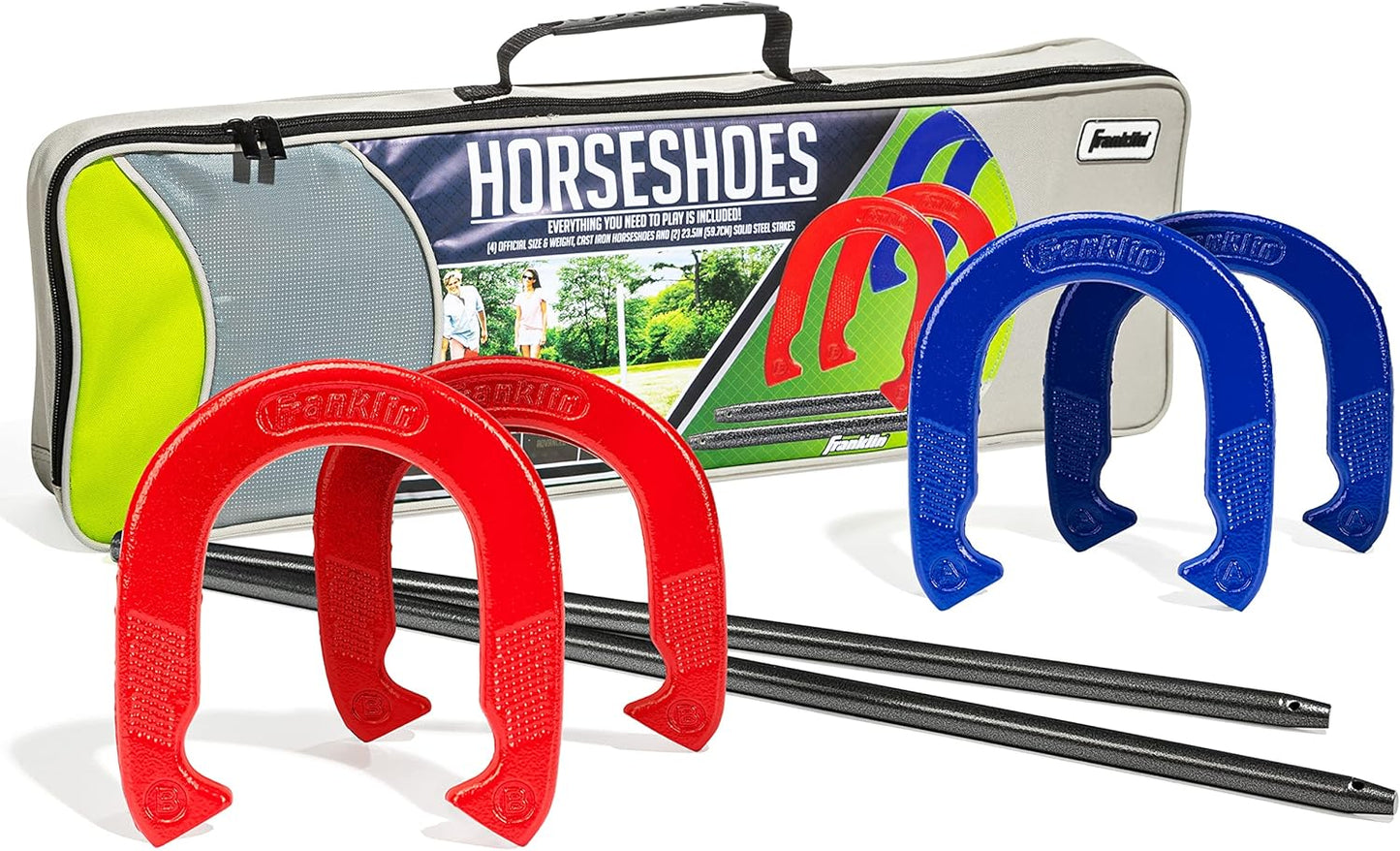 Franklin Sports Horseshoes Set - Durable Metal Game for All Ages