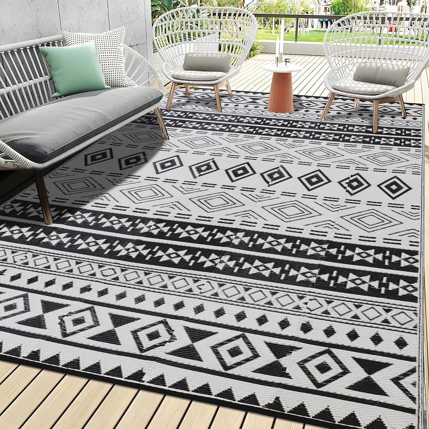 Outdoor Rugs Reversible Waterproof Carpet for Camping & More