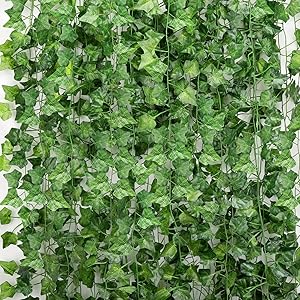 36 Strands 248FT Fake Ivy Garlands for Stunning Home Decor