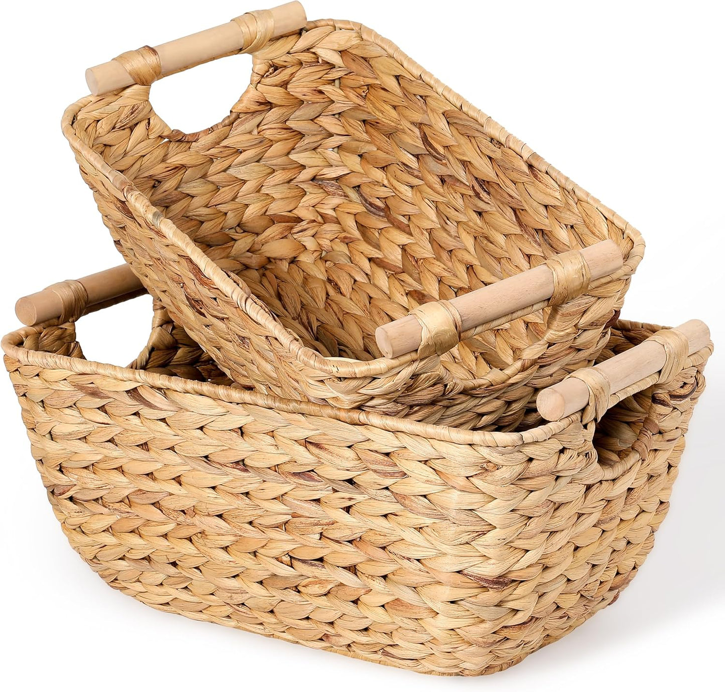 Large Wicker Storage Baskets by DAICOLAD for Home Use