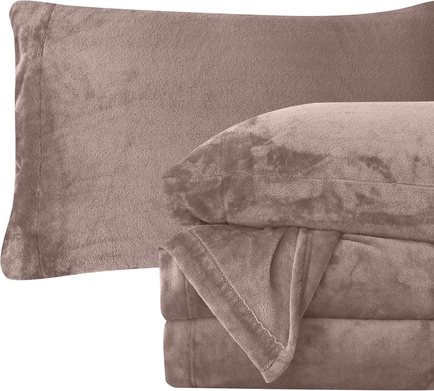 Luxuriously Soft Velvet Flannel Sheet Set for King Beds