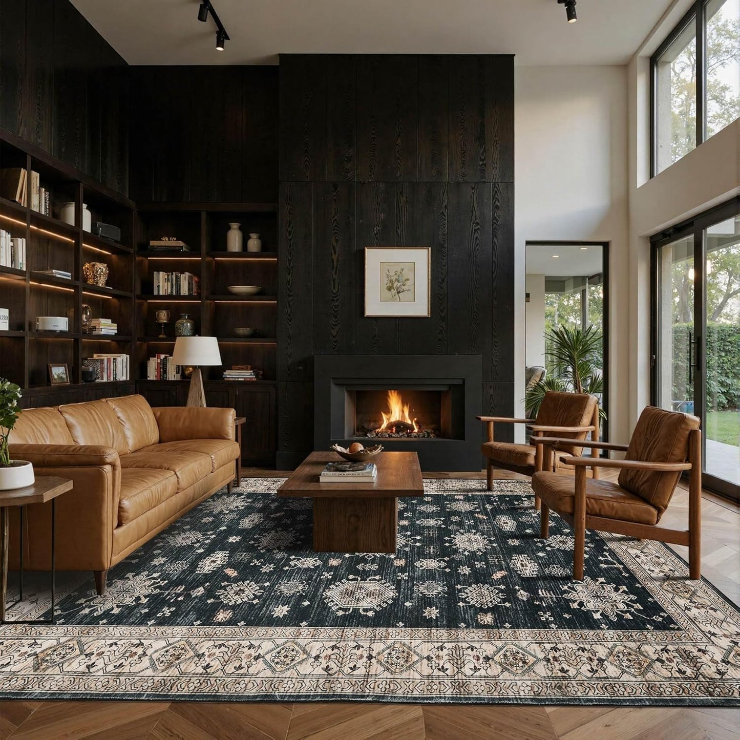 8x10 Area Rugs for Living Room, Vintage Boho Non-Slip Carpet