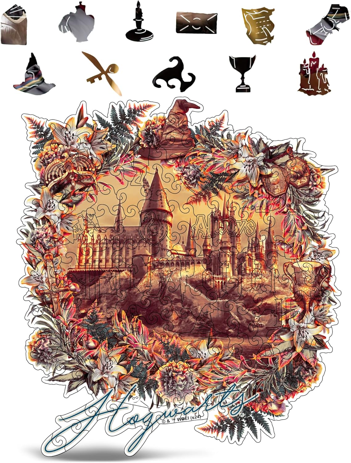 Harry Potter Puzzle A3 Hogwarts Castle Wooden Jigsaw for Adults