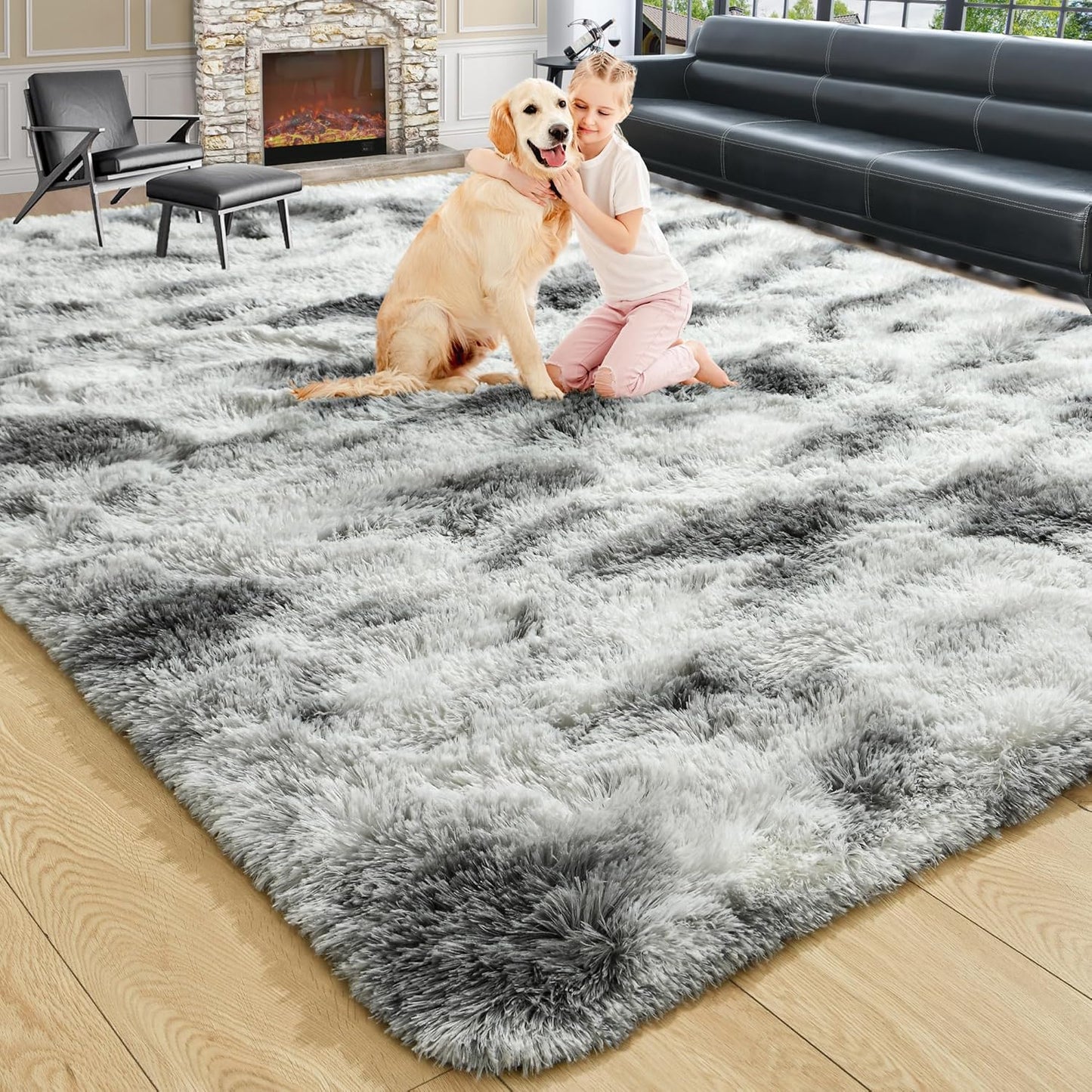 Large Fluffy 6x9 Area Rugs for Living Room and Bedroom
