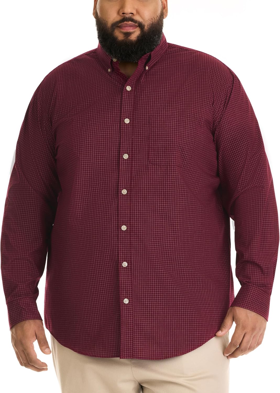 Van Heusen Men's Big and Tall Traveler Stretch Long Sleeve Shirt