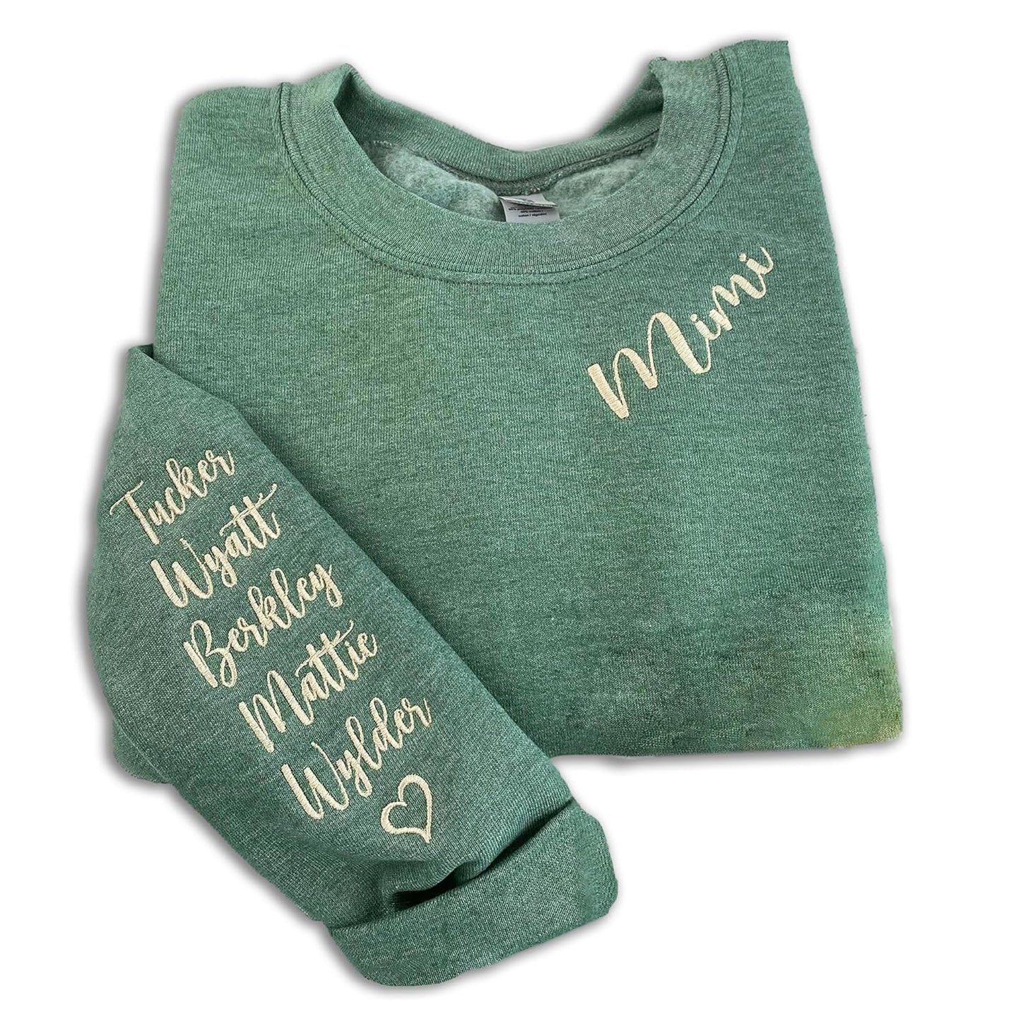 Personalized Grandma Sweatshirt | Custom Embroidery | MONTOJOY