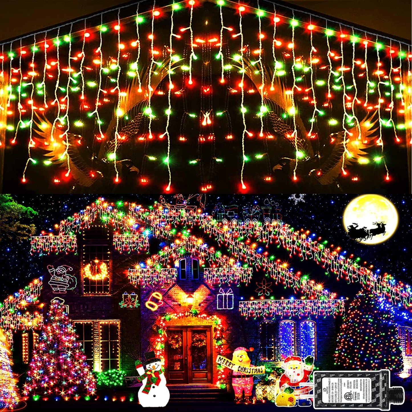 99ft LED Christmas Lights with 228 Drops for Festive Decor