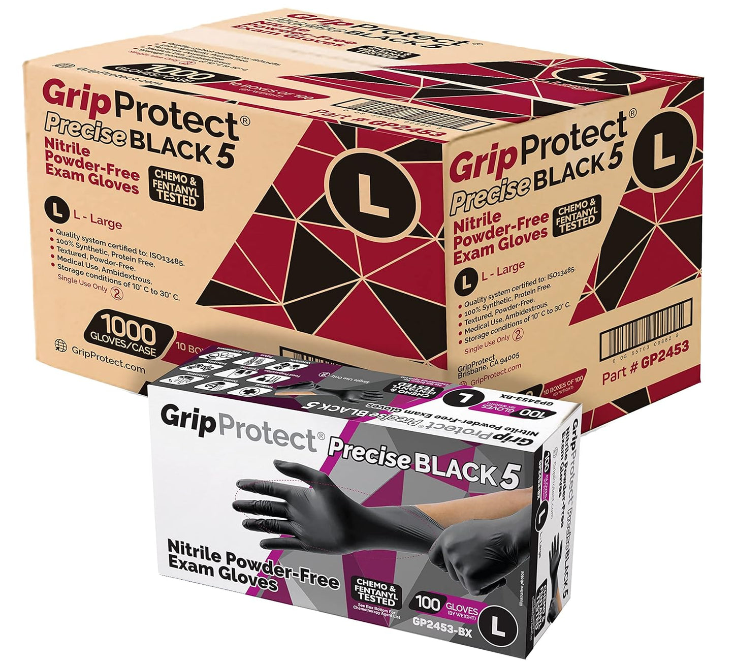 Chemical-Resistant Black Nitrile Gloves | BMC Protect