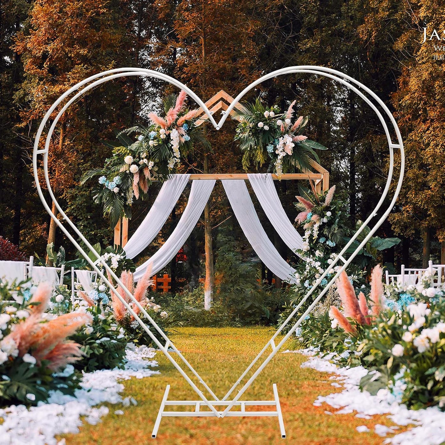 Gdrasuya10 Dual Tube Metal Wedding Arch for Stunning Backdrops