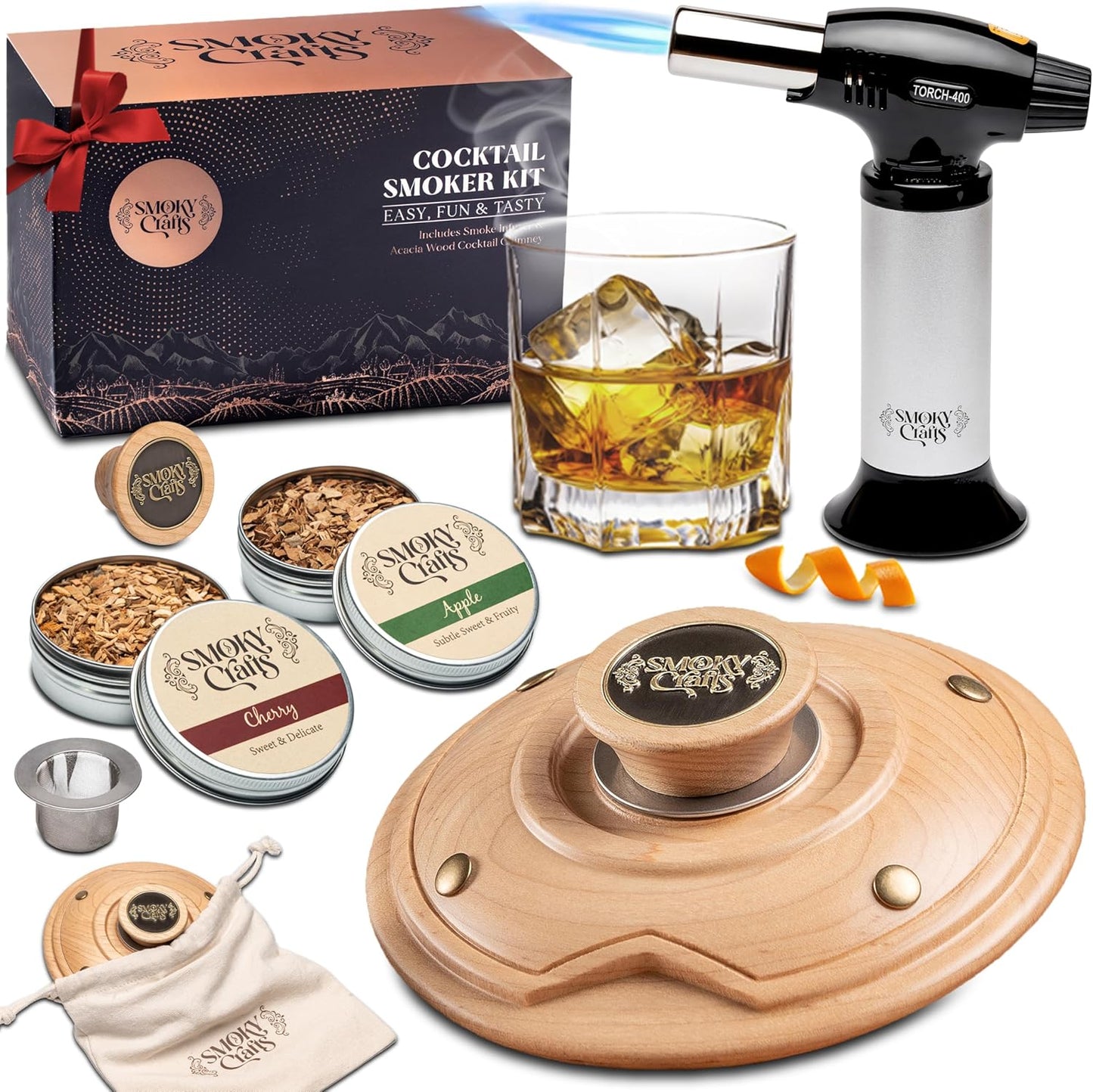 Cocktail Smoker Kit with Torch - Elevate Your Drinking Experience