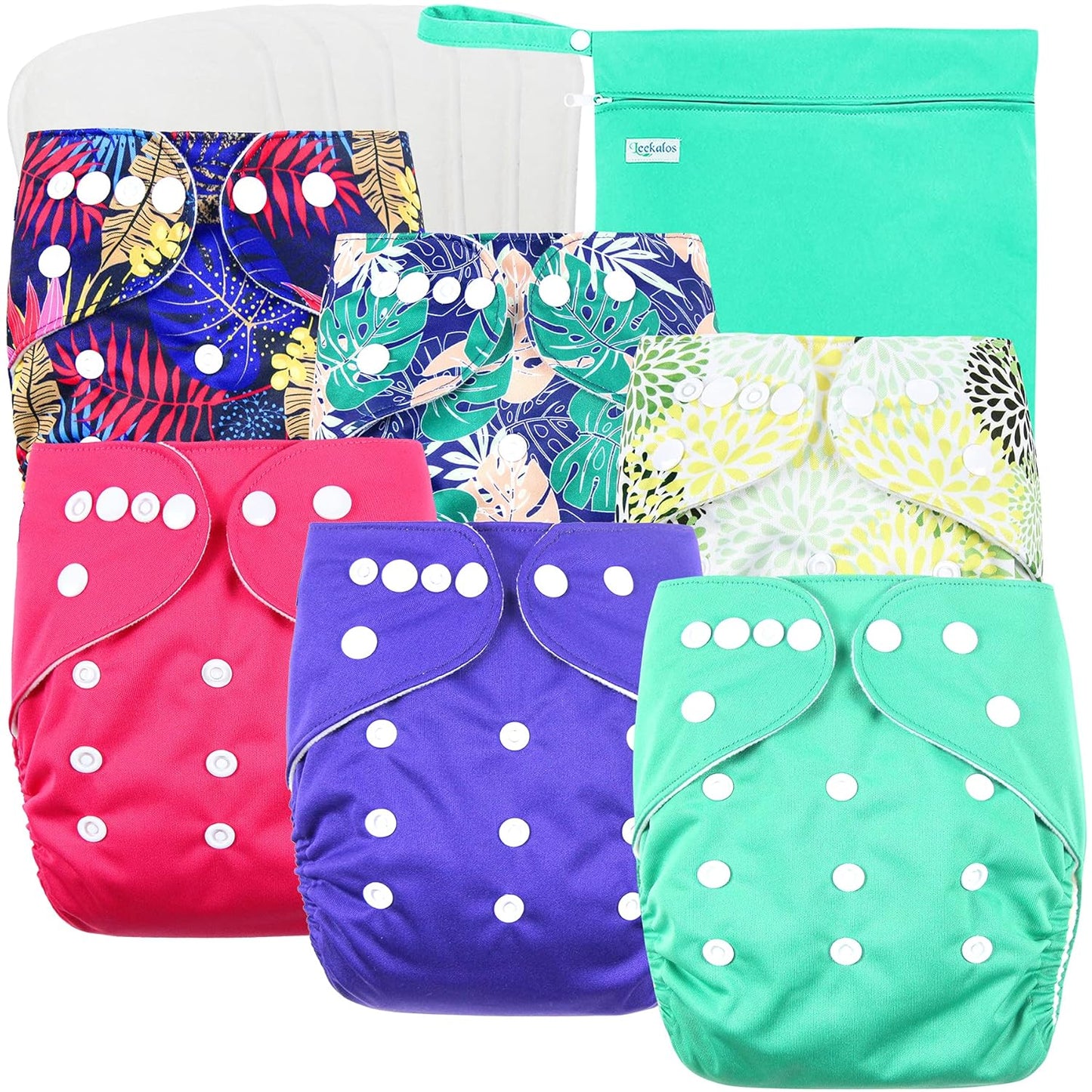 Leekalos Reusable Cloth Diapers - Eco-Friendly & Stylish
