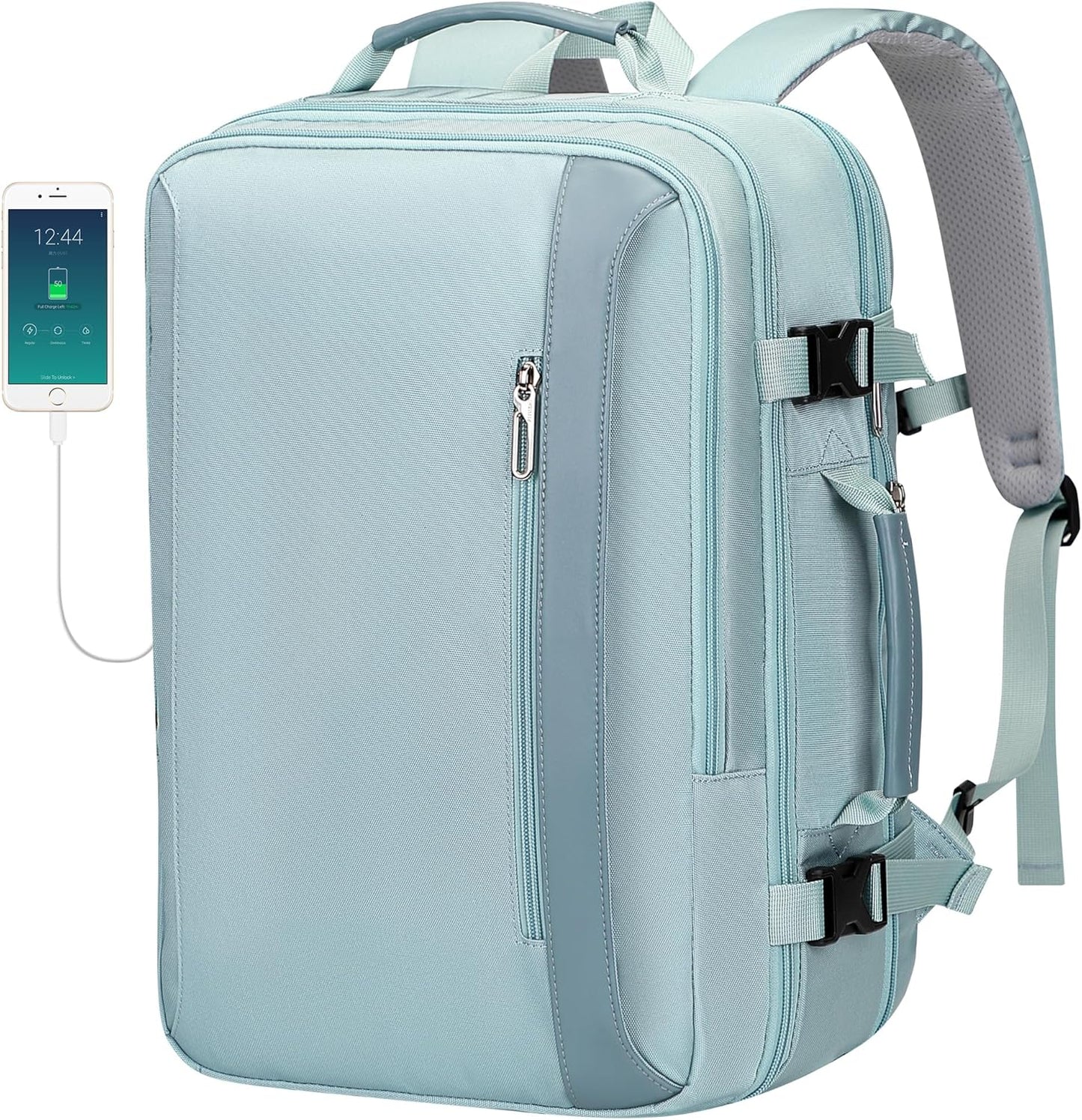 PIJUSHI Travel Backpack for Women - Expandable 40L Carry On