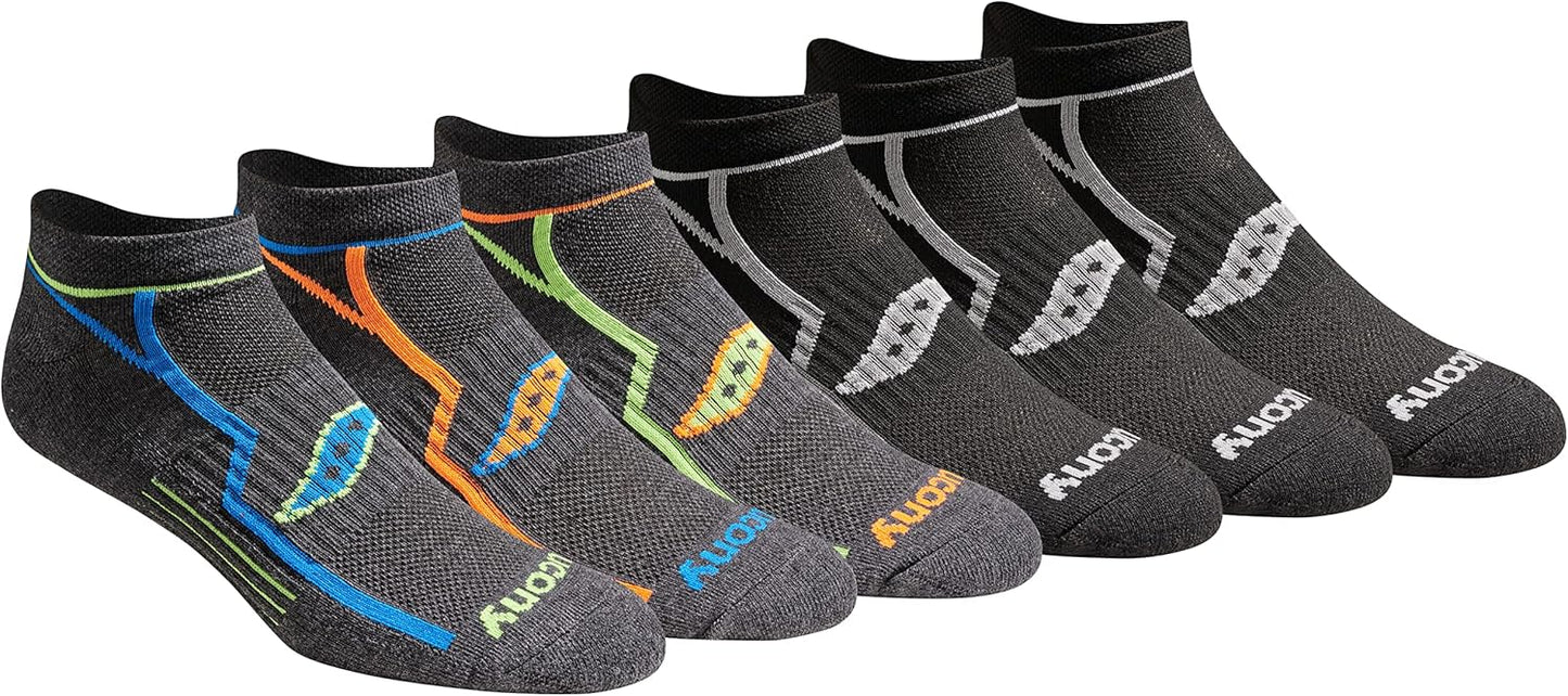 Saucony Men's RunDry No-Show Socks - Ultimate Comfort!