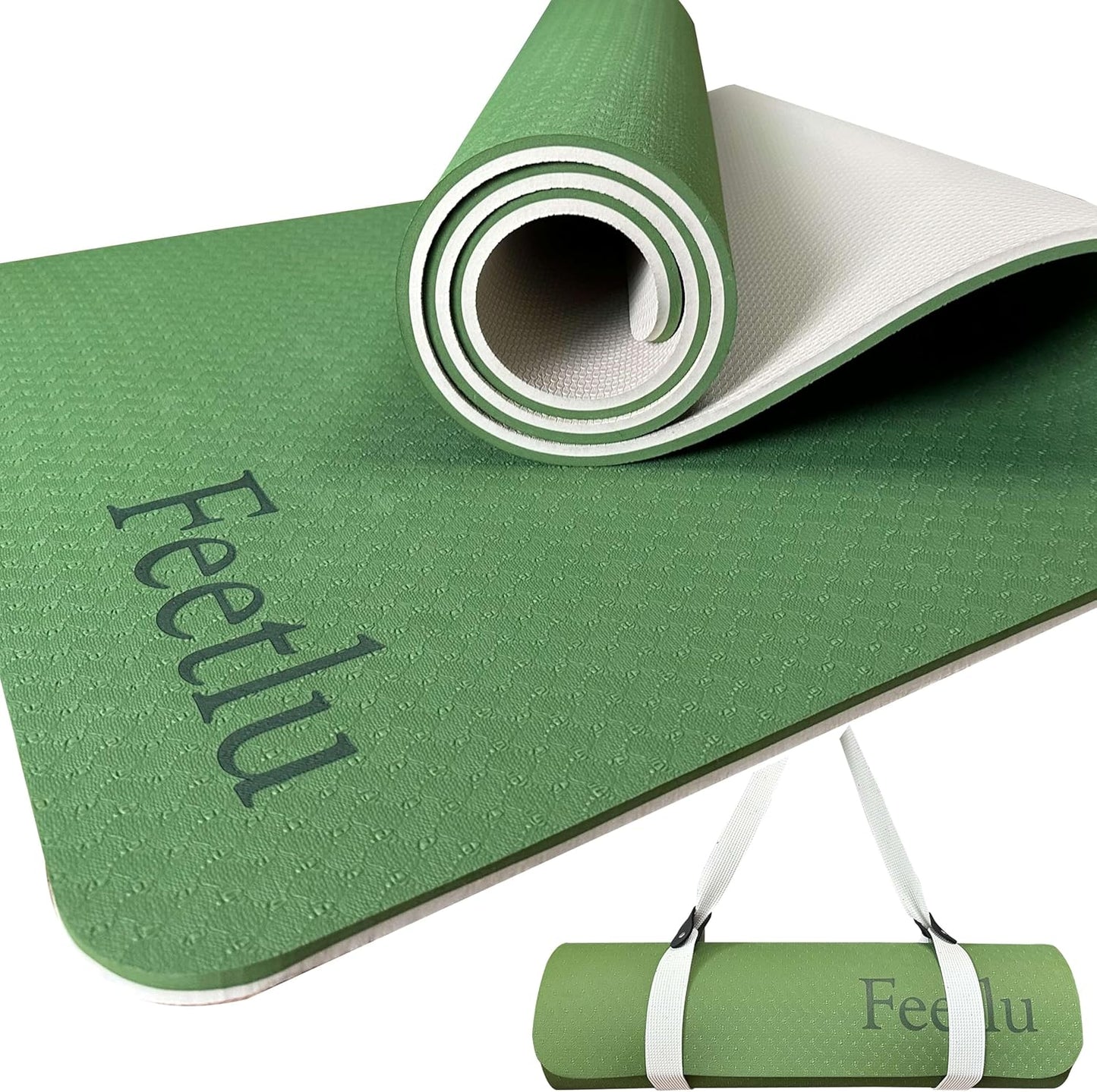 Extra Thick Non-Slip Yoga Mat for Pilates and Floor Exercises