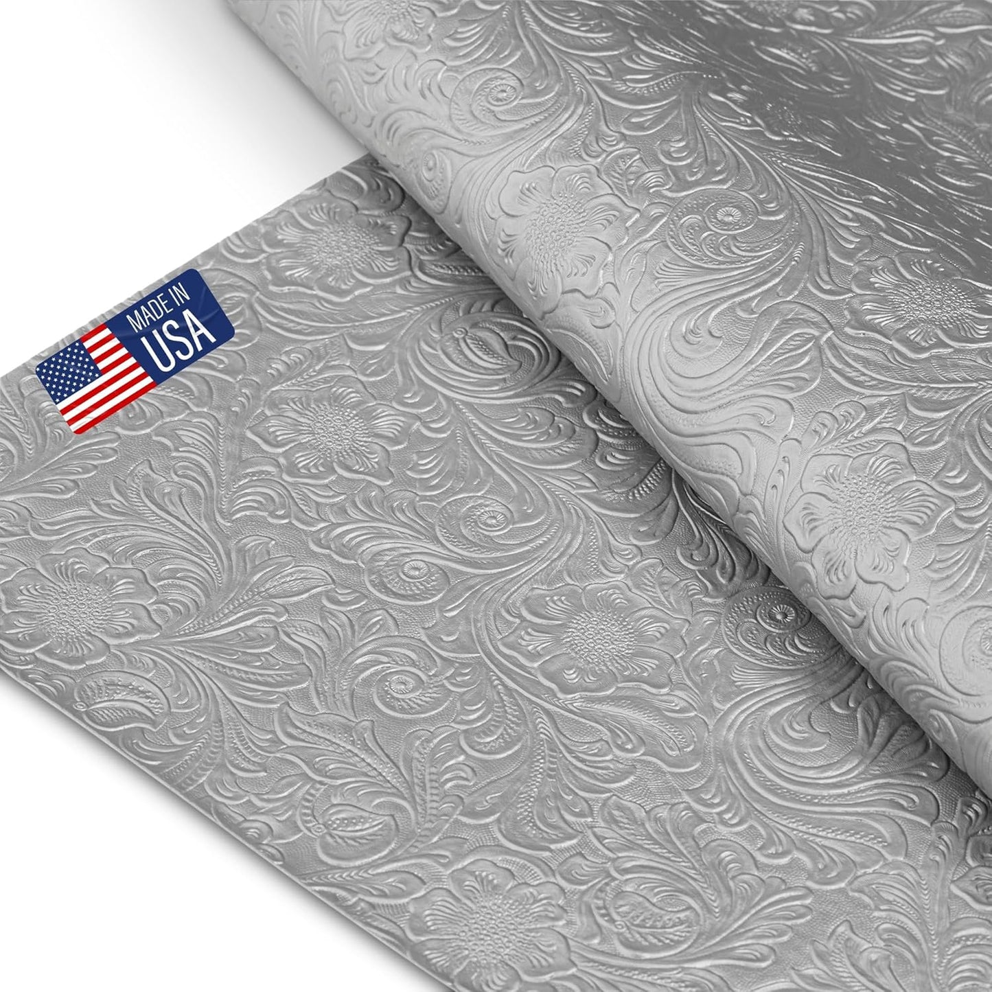 Tooled Faux Leather Western Cowboy Fabric for Craft Projects