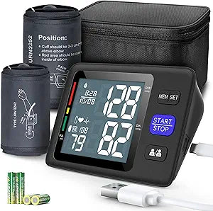 Accurate Blood Pressure Machine with Dual Cuffs for Home Use