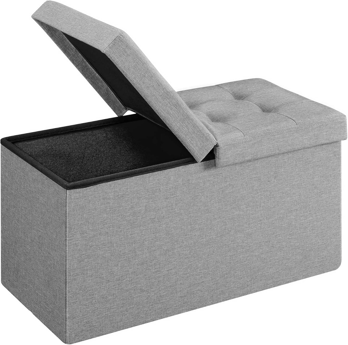 SONGMICS Mazie Collection 30 Inches Storage Ottoman for Home