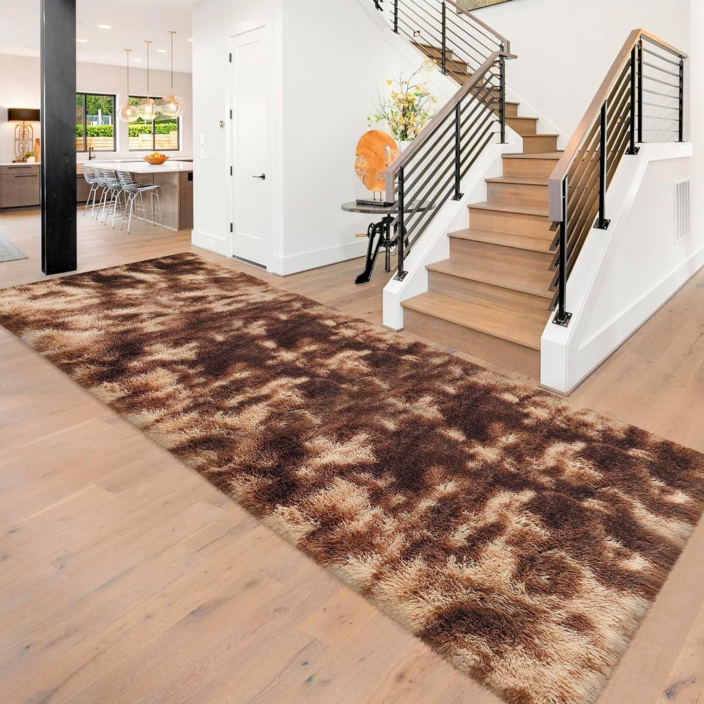 Super Soft Fluffy Living Room Area Rug 3x10 ft for Home Decor