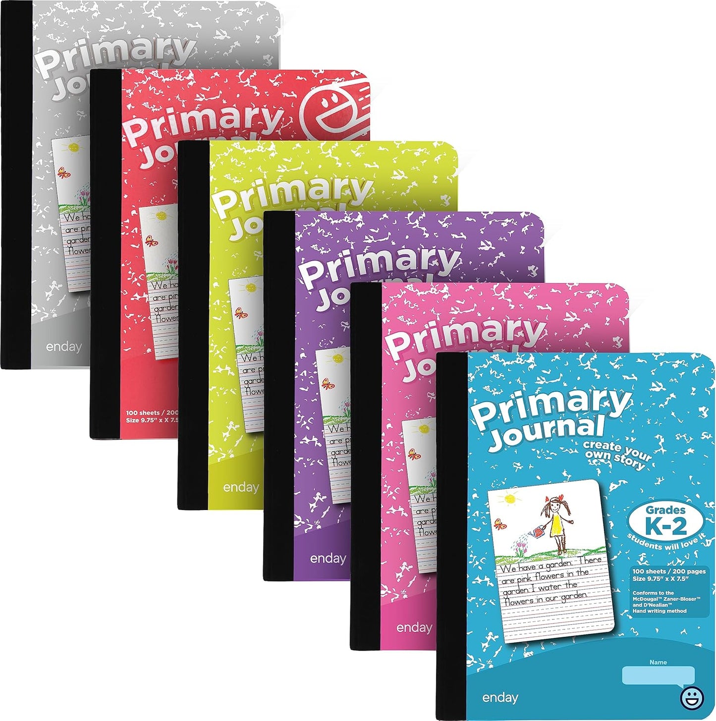 Enday Primary Journal 6-Pack for Young Writers