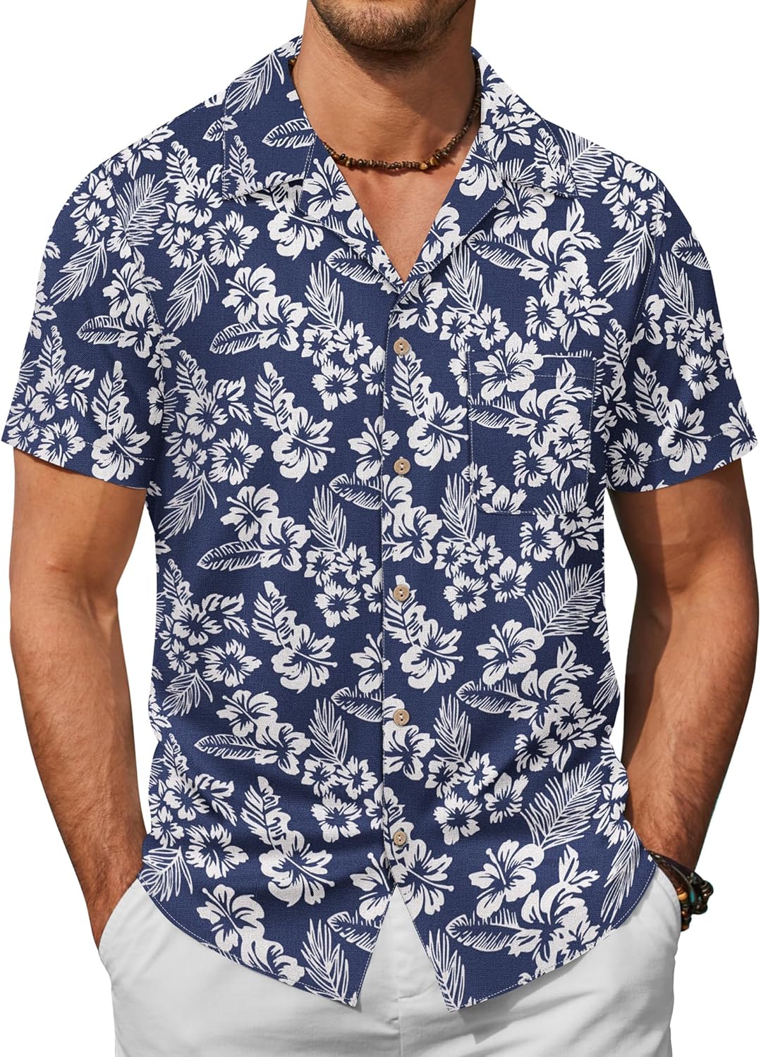 Stylish COOFANDY Mens Hawaiian Shirt for Summer Casual Wear