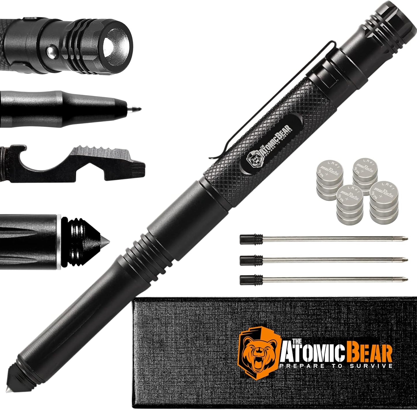 The Atomic Bear Tactical Pen - Ultimate Self Defense & Multi-tool
