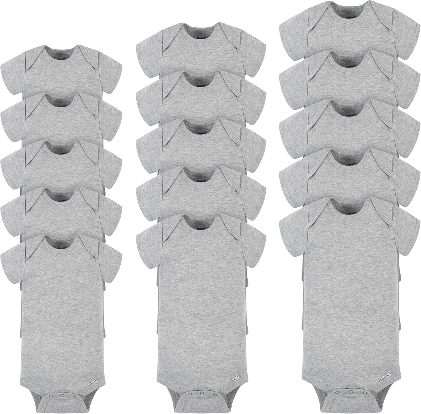 Gerber Unisex Baby 15 Piece Onesies Bodysuit Multi Size Pack