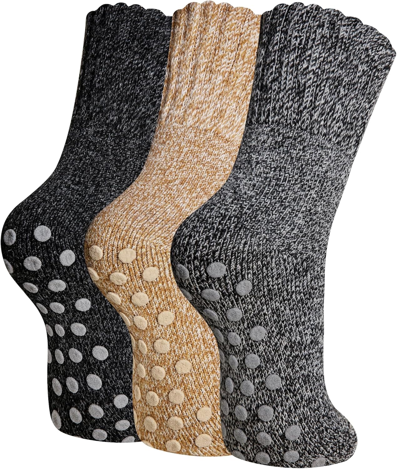 Cozy Grip Socks for Women - 3 Pairs