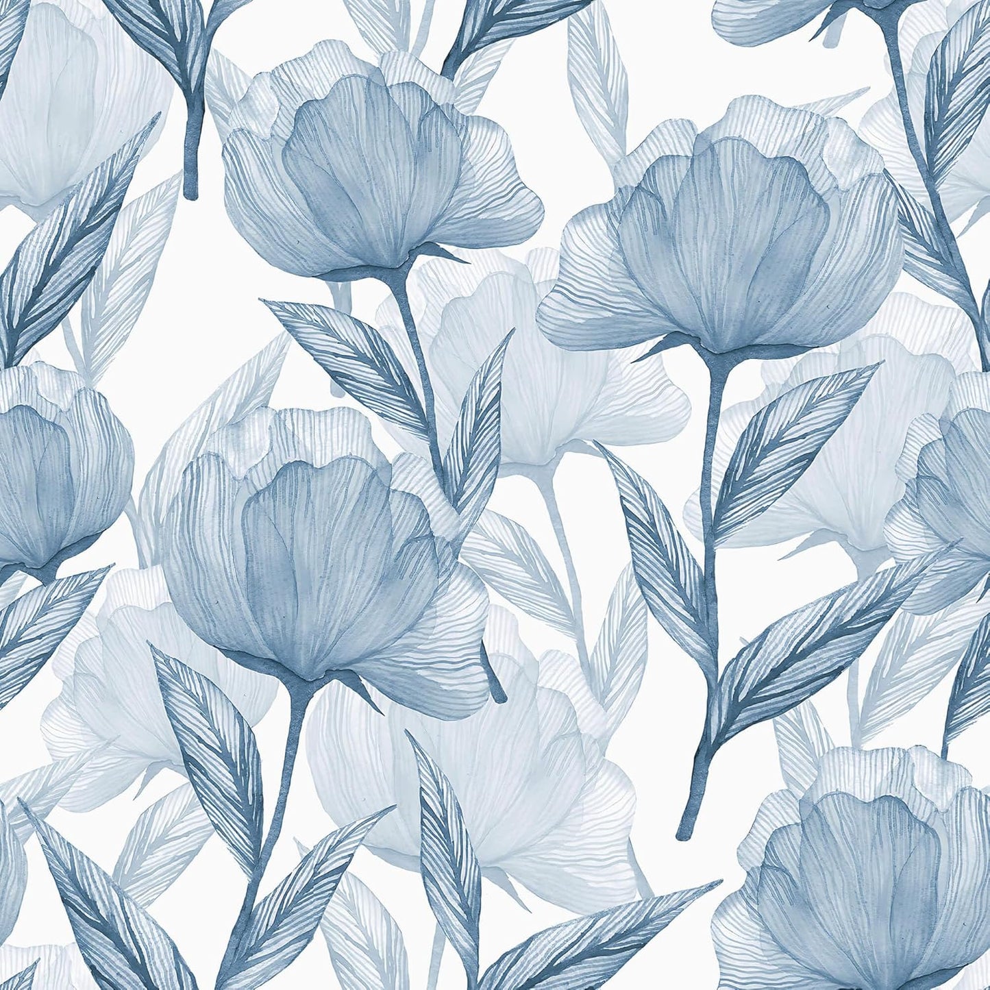 Heroad Blue Peel and Stick Wallpaper for Elegant Home Decor