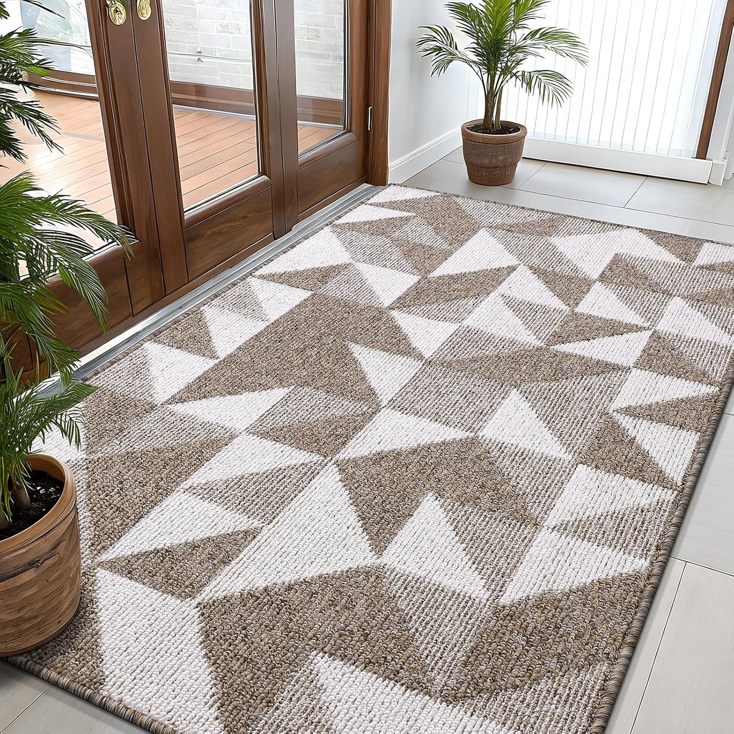 OLANLY Large Indoor Door Mat Washable 59x35 for Entryway