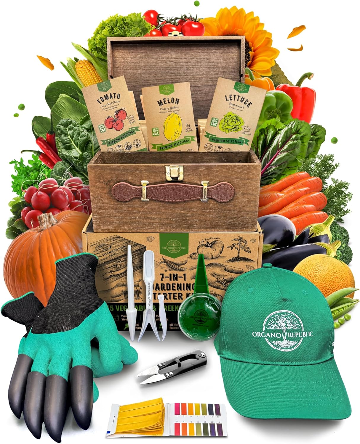 75 Vegetable & Greens Seeds Variety Pack for Garden Enthusiasts