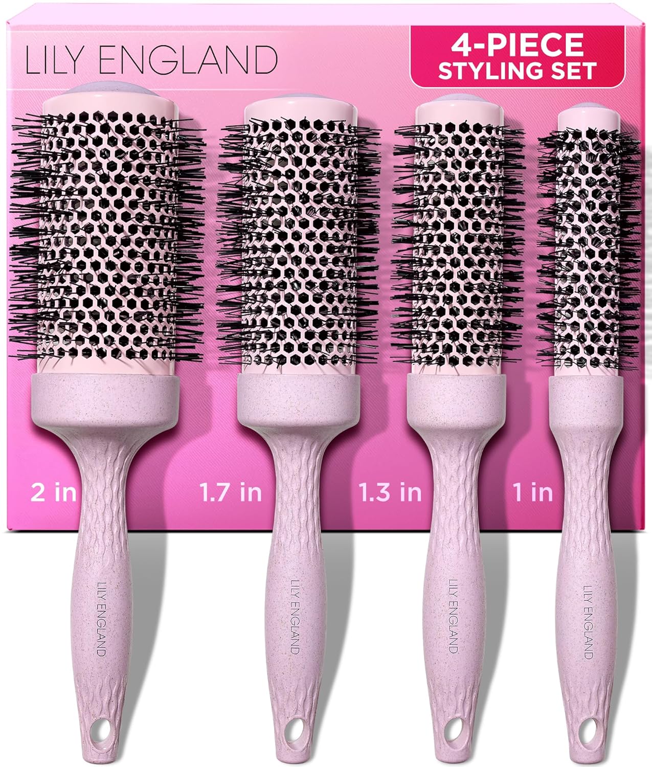 Lily England Round Blow Dry Brush Set for Perfect Voluminous Hair