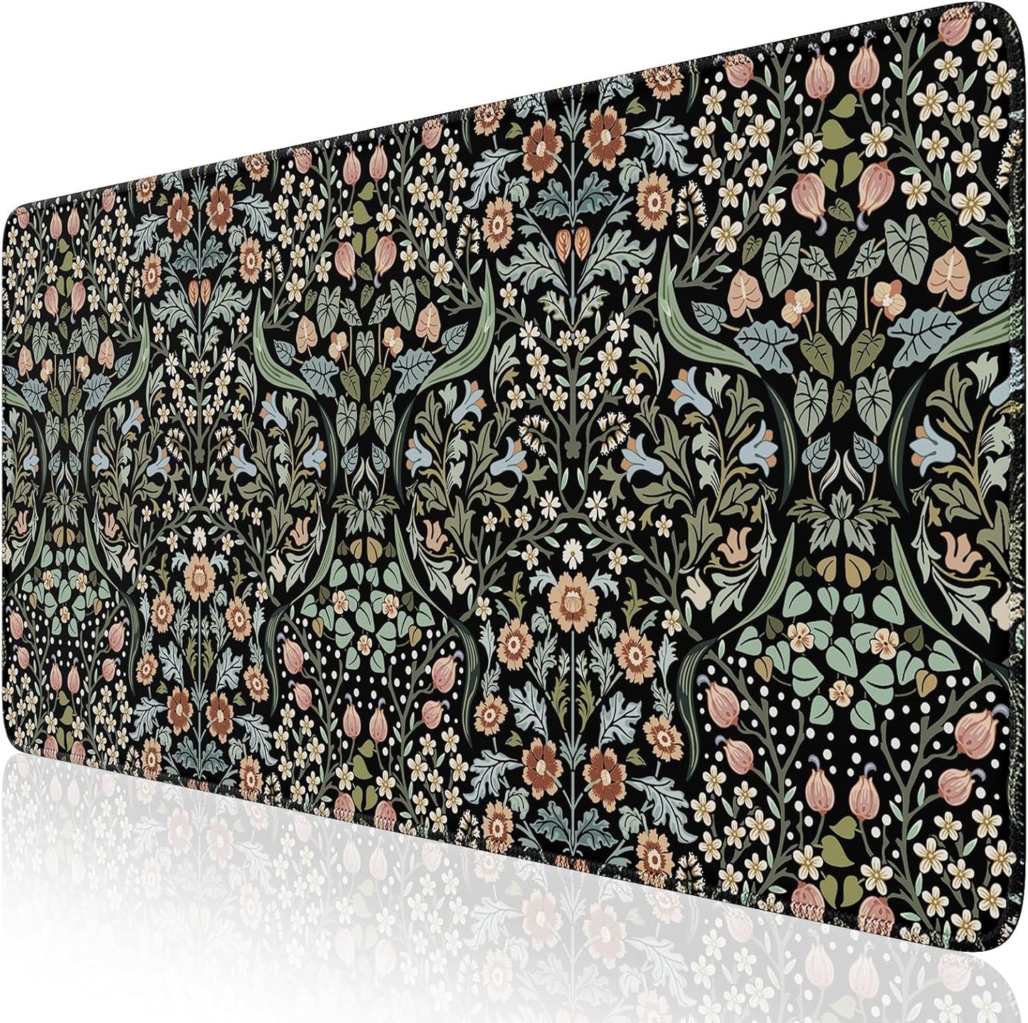 Non-Slip XXL Floral Desk Mat: HAOCOO Quality