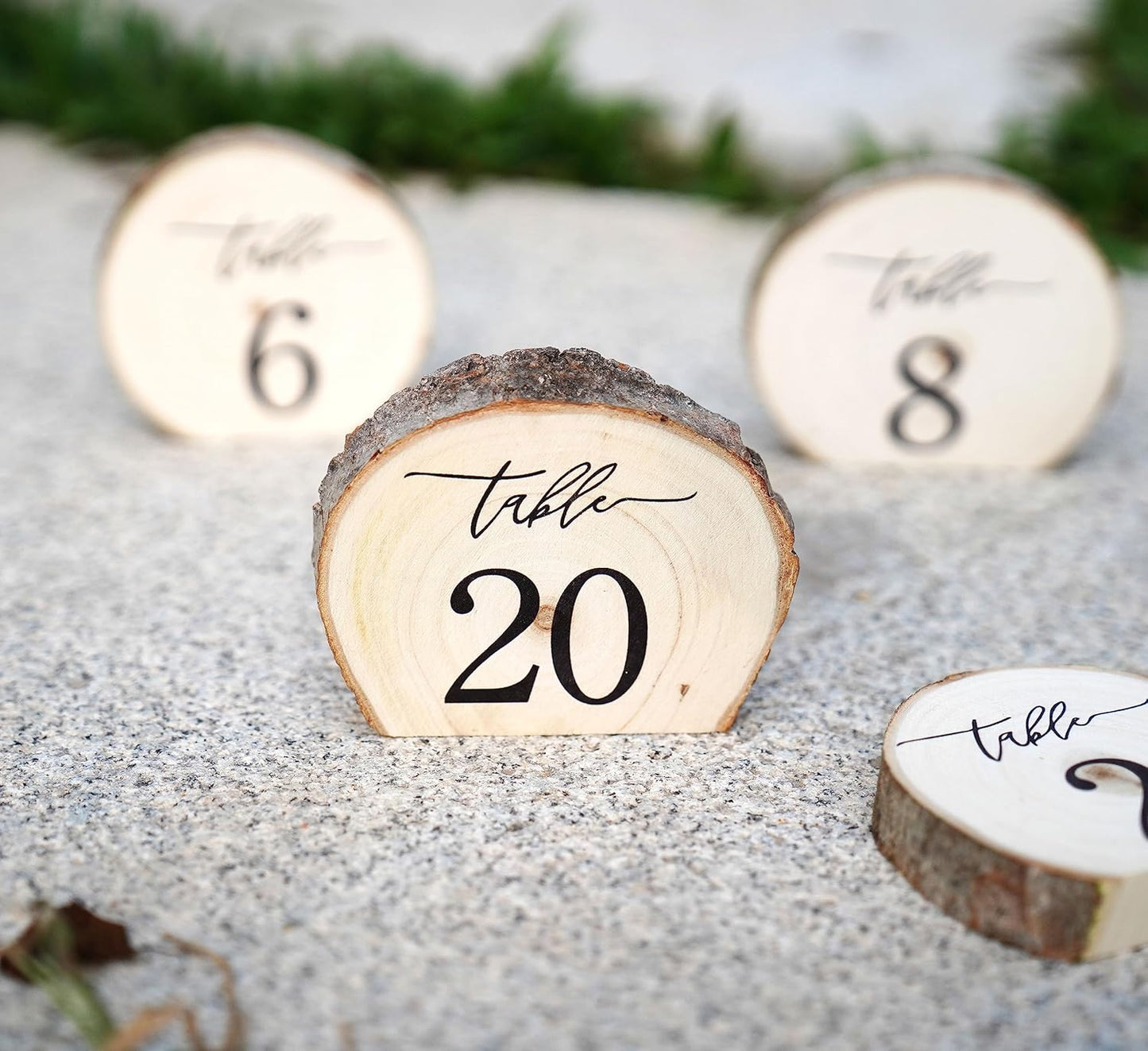 Unique Wooden Wedding Table Numbers for Rustic Decor and Style