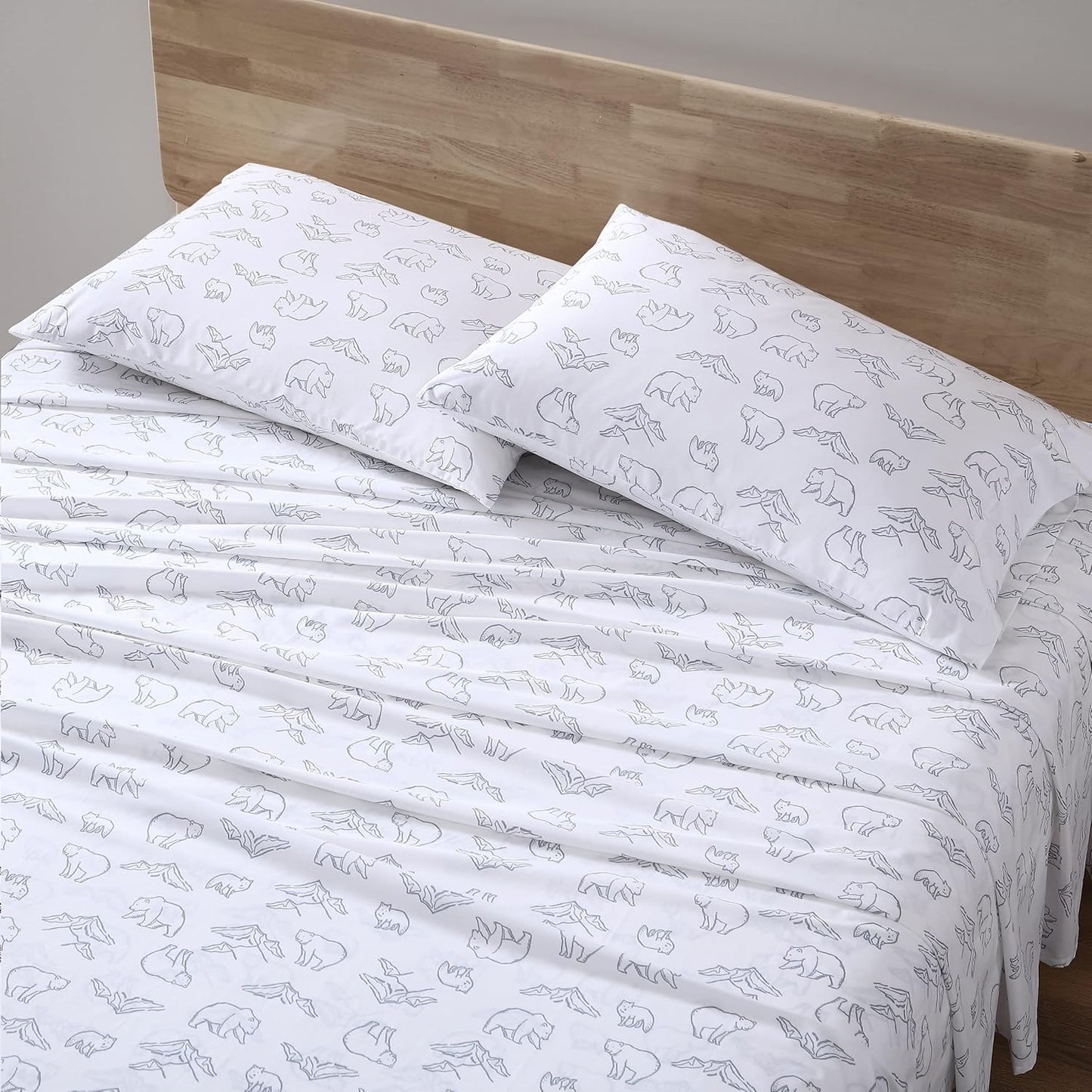 Eddie Bauer Full Sheets Cotton Percale Bedding Set for Comfort