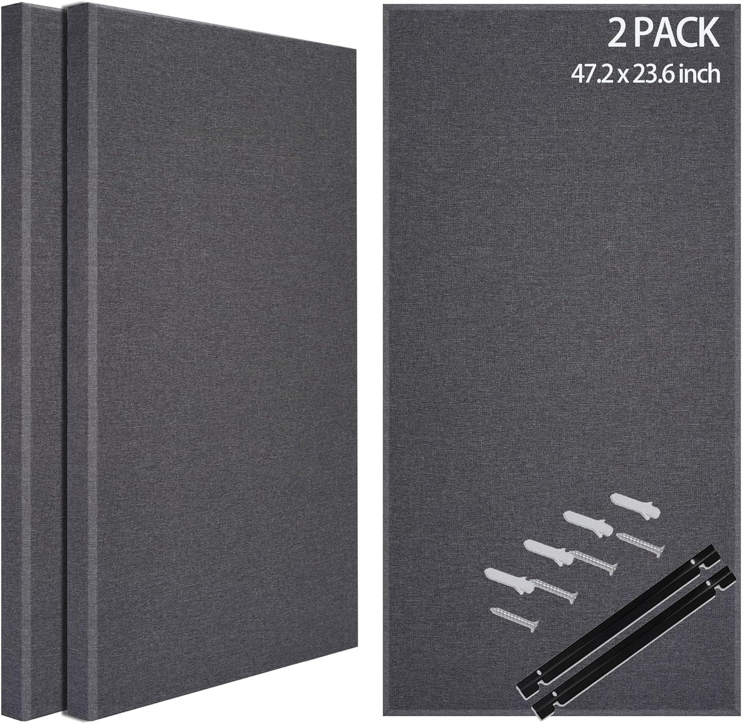 BUBOS 2 PCS Fabric Acoustic Panels for Home Theater and Studio