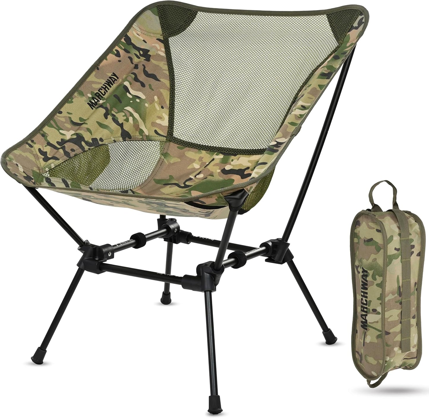 MARCHWAY Ultralight Camping Chair: Portable Comfort