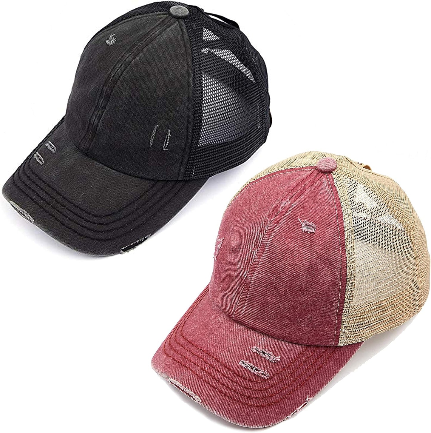 Funky Junque Ponytail Hat for Women - Stylish Baseball Cap