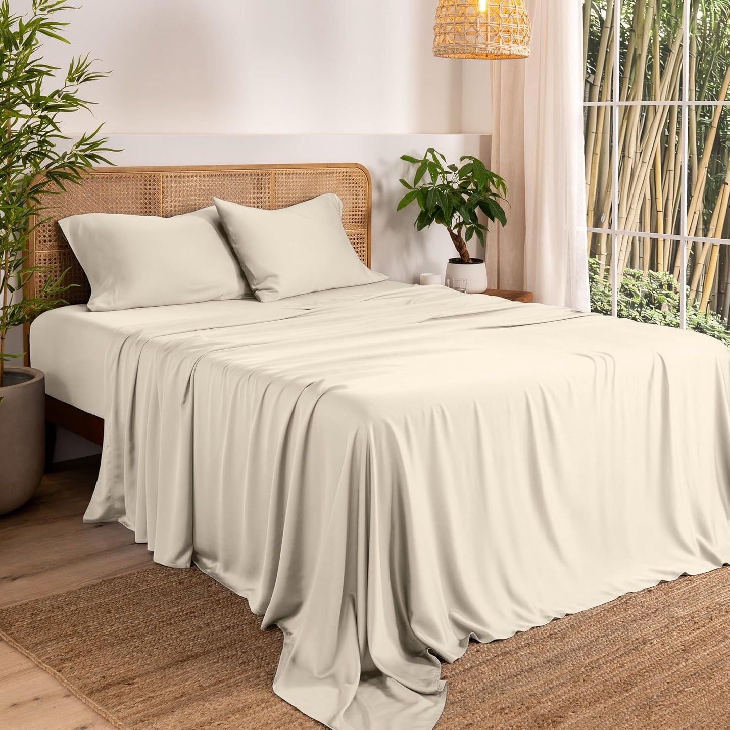 Bare Home Twin XL Sheet Set - 100% Rayon Bamboo Bedding