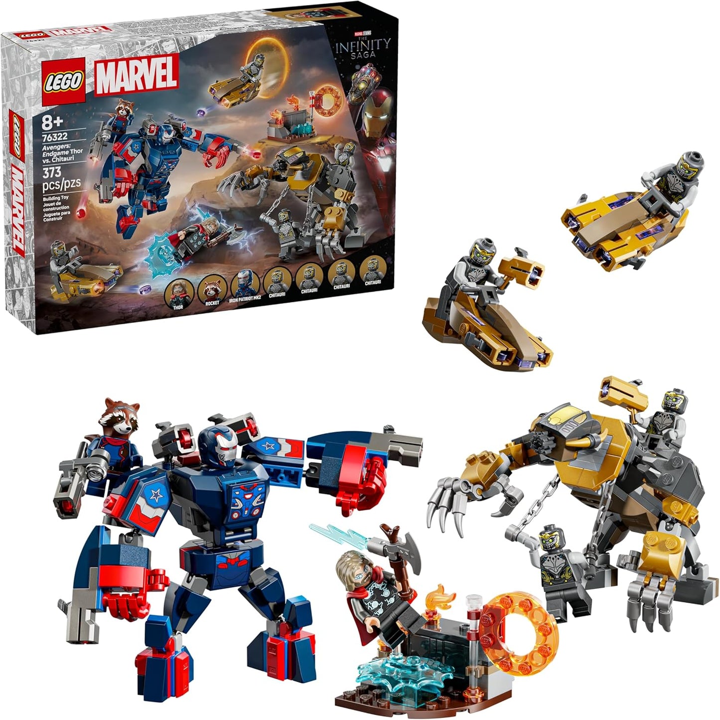LEGO Marvel Avengers Endgame Thor vs. Chitauri Building Set