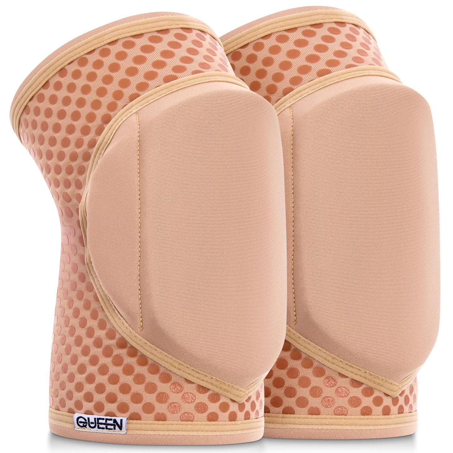 Queen Wear Nude Latte Grip Pole Dance Knee Pads for Women