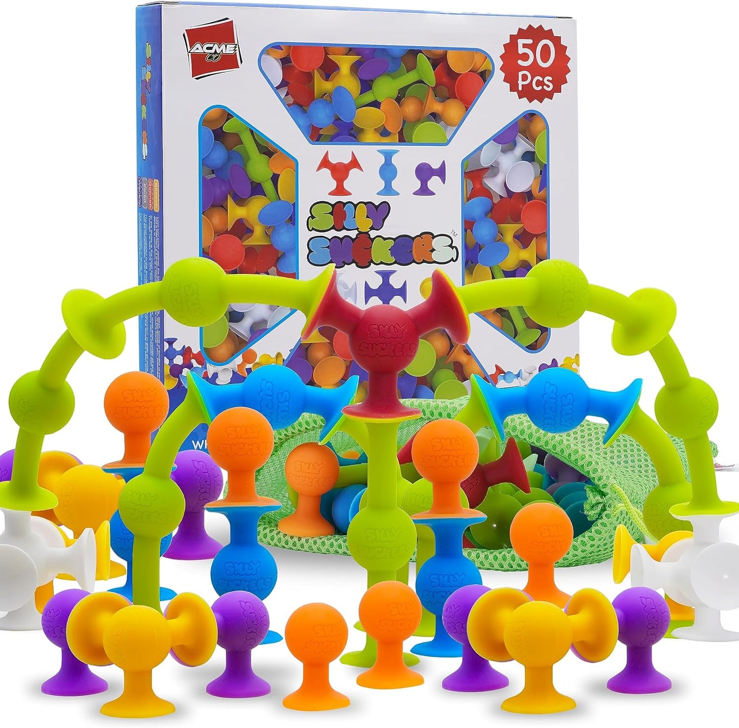 50 Pcs Baby Suction Toys for Fun Bath Time and Learning